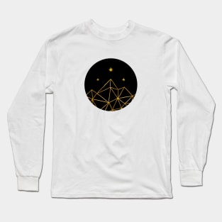 The nigh court gold on black - handdrawn and zoom Long Sleeve T-Shirt